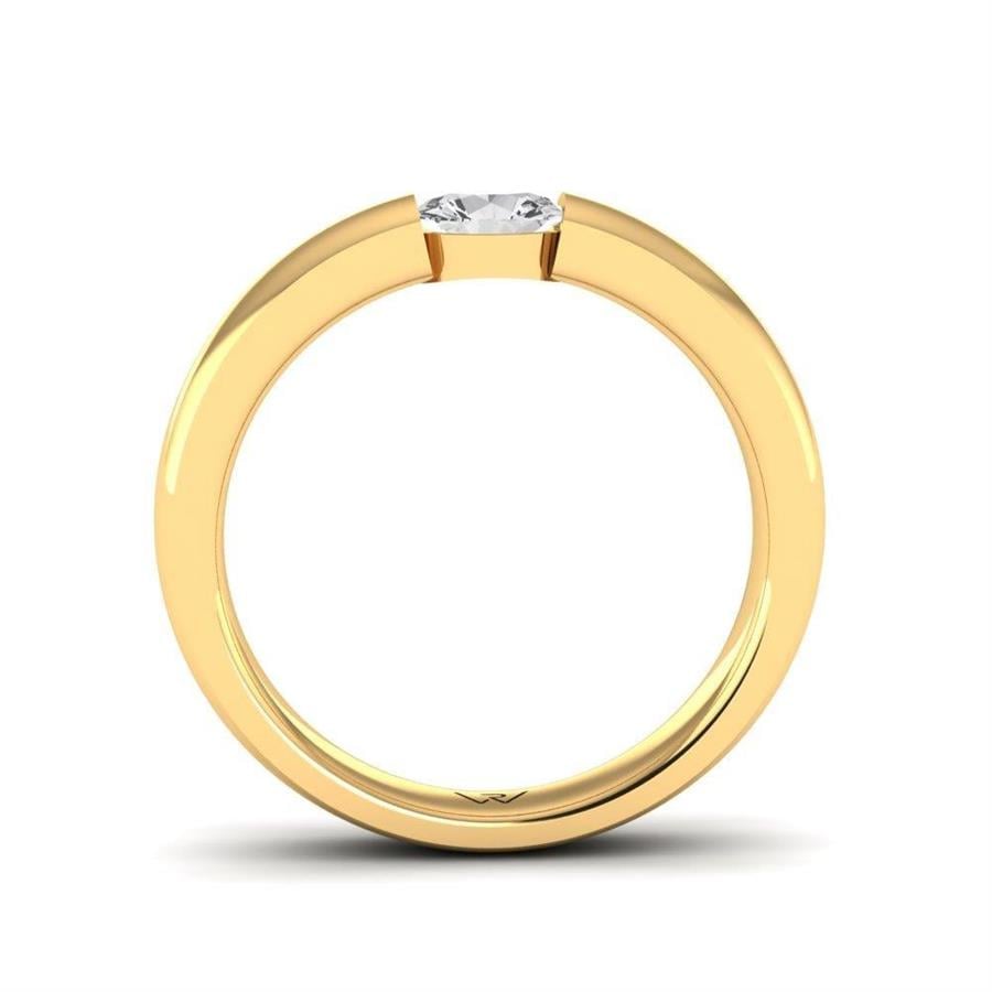 Solitaires Pureté Or Jaune Argent Diamant 0.50 ct
