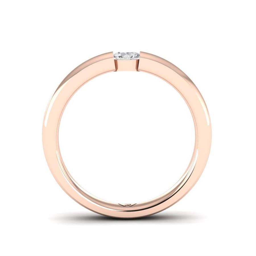 Solitaires Pureté Or Rose Argent Diamant 0.20 ct