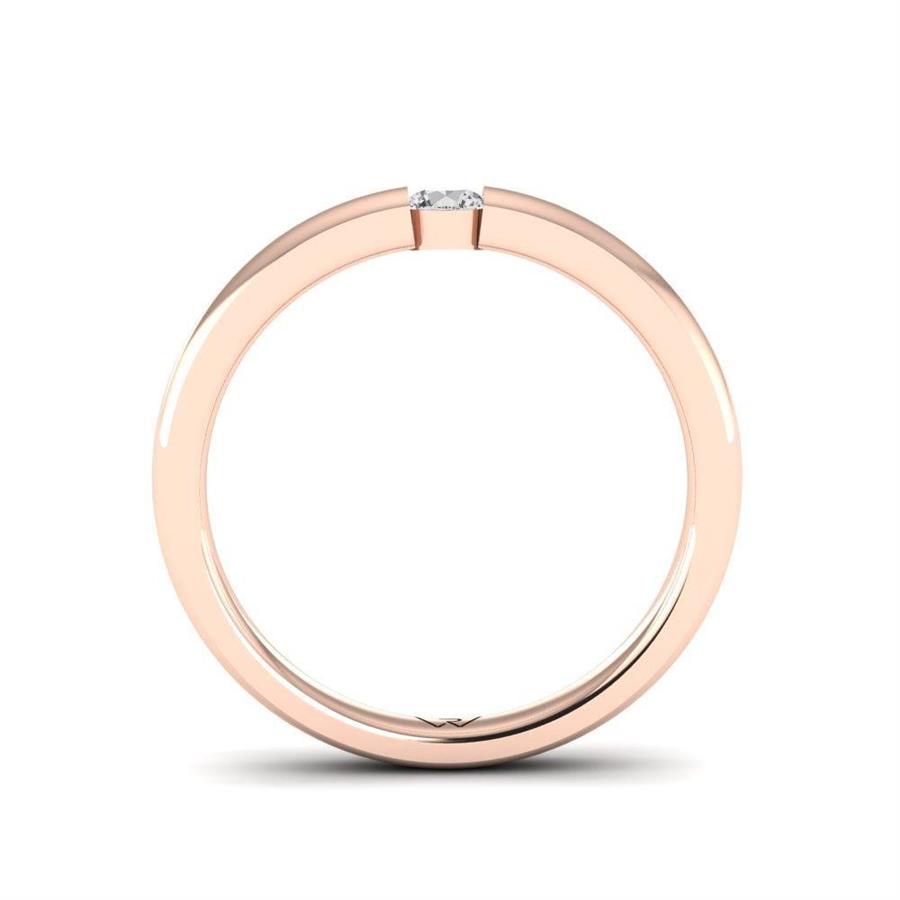 Solitaires Pureté Or Rose Argent Diamant 0.10 ct