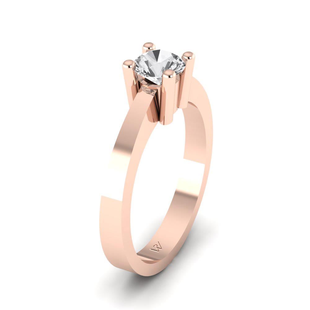Solitaires Épuria Or Rose Diamant 0.47 ct