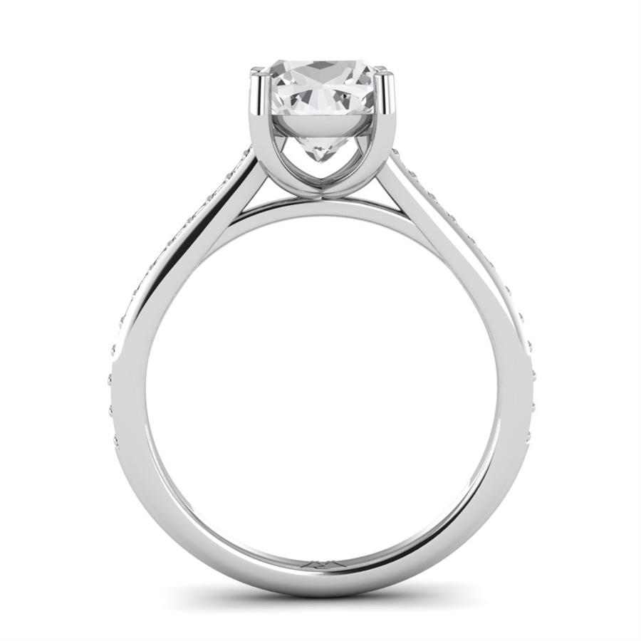Solitaires Raviva Or Blanc Diamant 2 ct