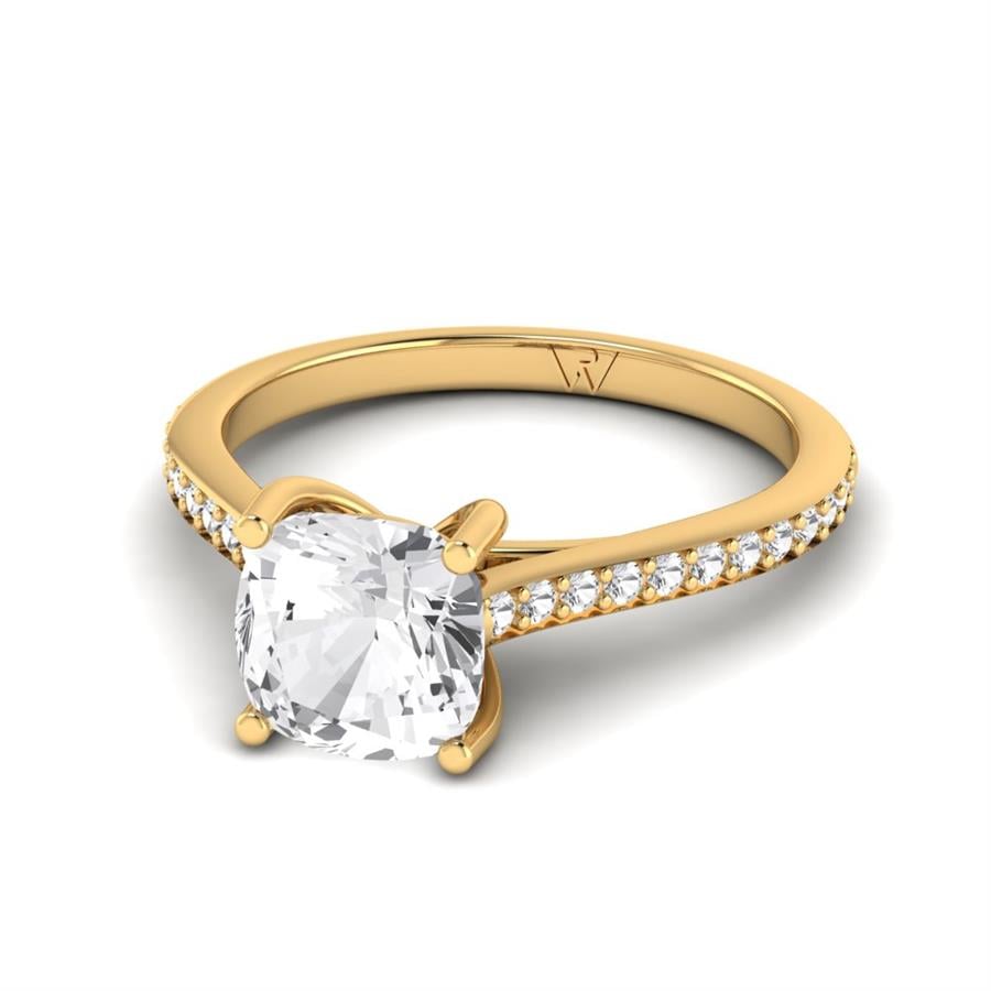 Solitaires Raviva Or Jaune Oxyde de zirconium 2 ct