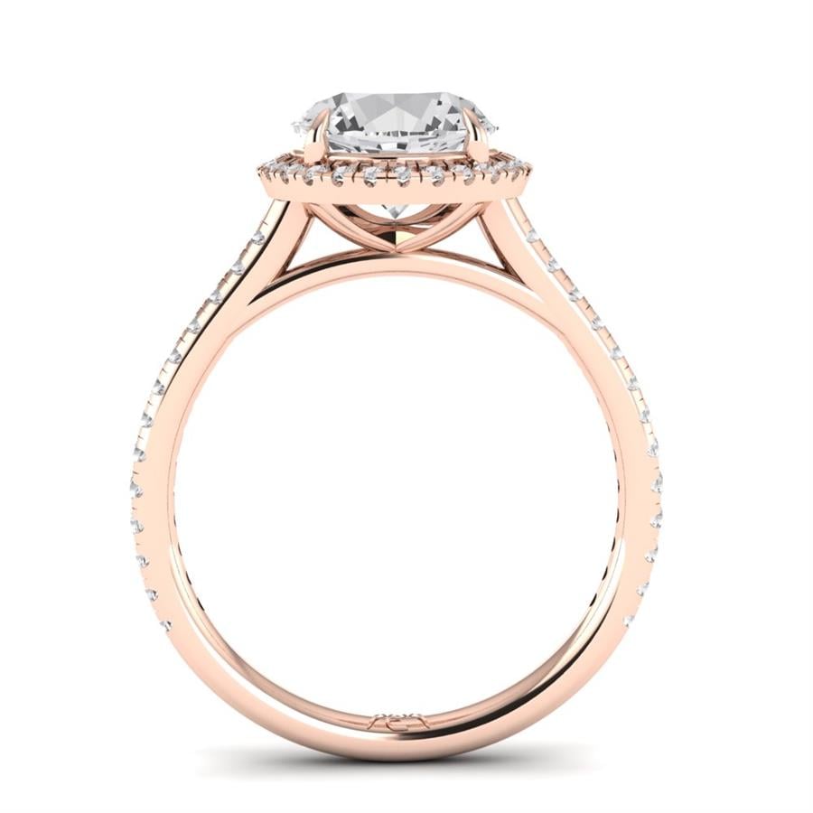 Solitaires Seris Or Rose Oxyde de zirconium 2.15 ct