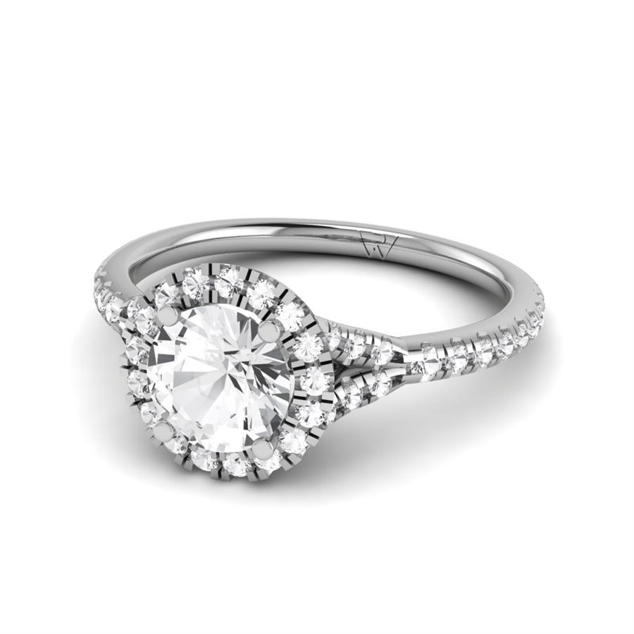 Solitaires Soliva Argent Rhodié Blanc Diamant 1 ct