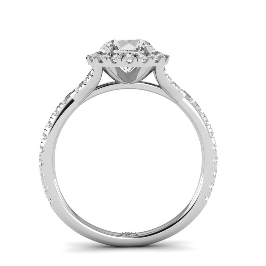 Solitaires Soliva Or Blanc Diamant 1 ct