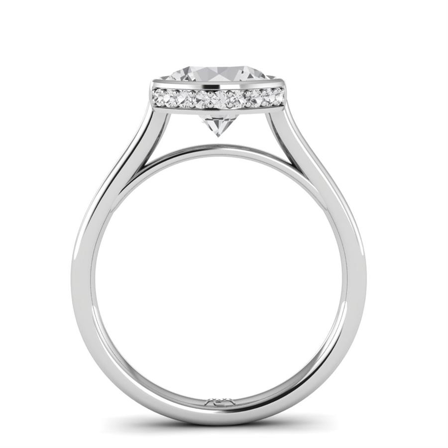 Solitaires Soreia Argent Rhodié Blanc Diamant 2.10 ct