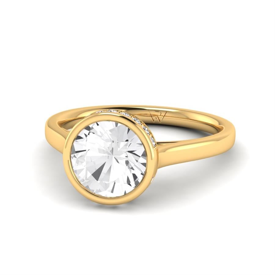 Solitaires Soreia Or Jaune Oxyde de zirconium 2.10 ct