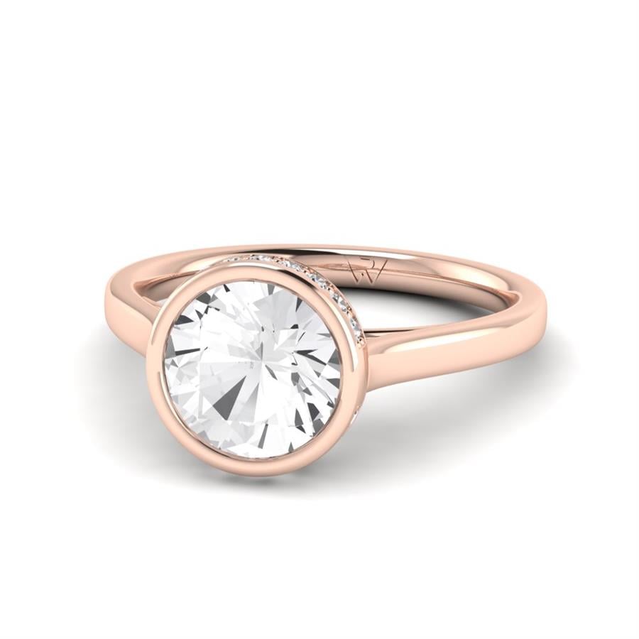 Solitaires Soreia Or Rose Diamant 2.10 ct