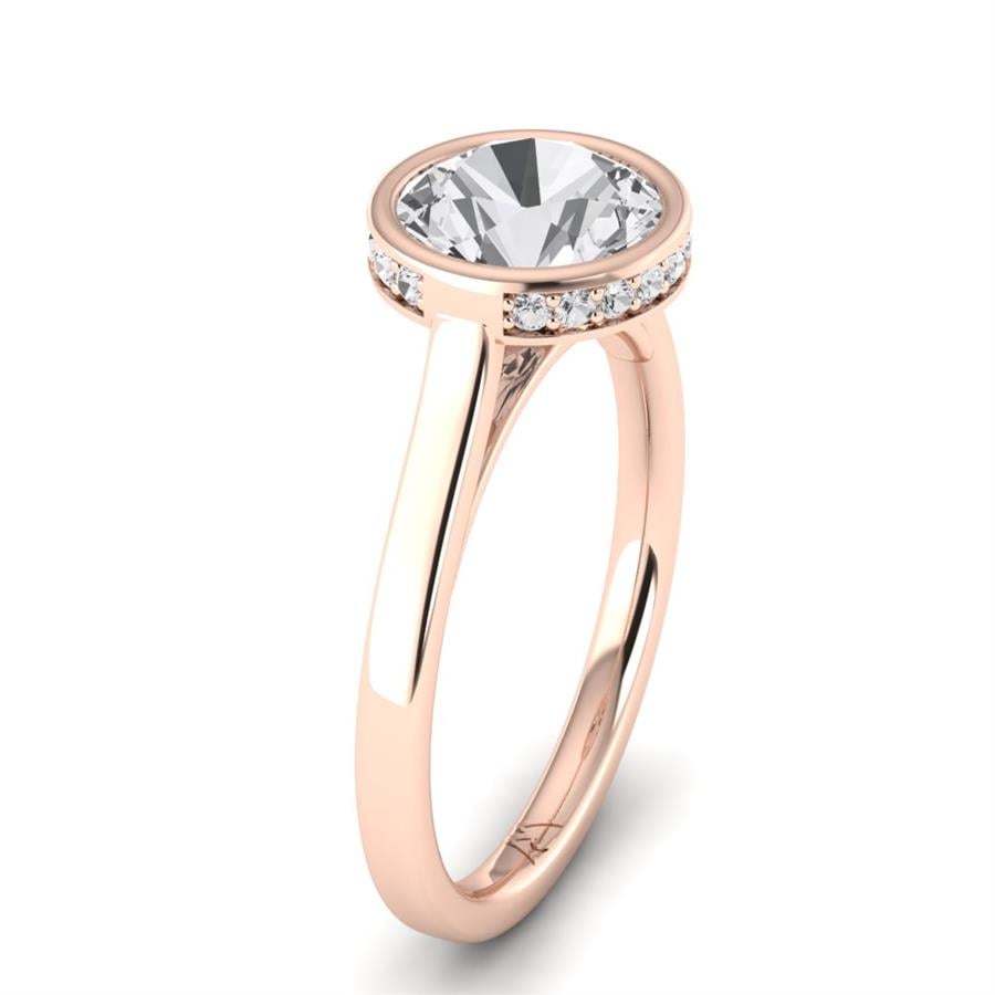 Solitaires Soreia Or Rose Diamant 2.10 ct