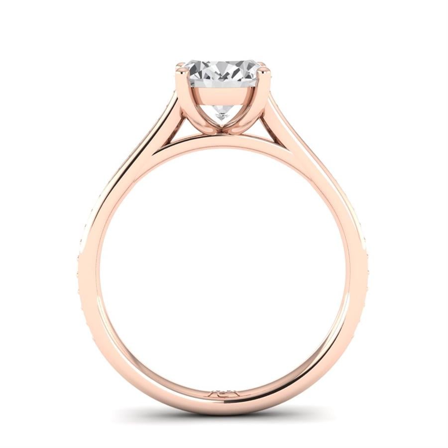 Solitaires Stella Or Rose Oxyde de zirconium 1.65 ct