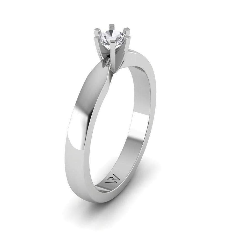 Solitaires Sublime Or Blanc Argent Diamant 0.20 ct