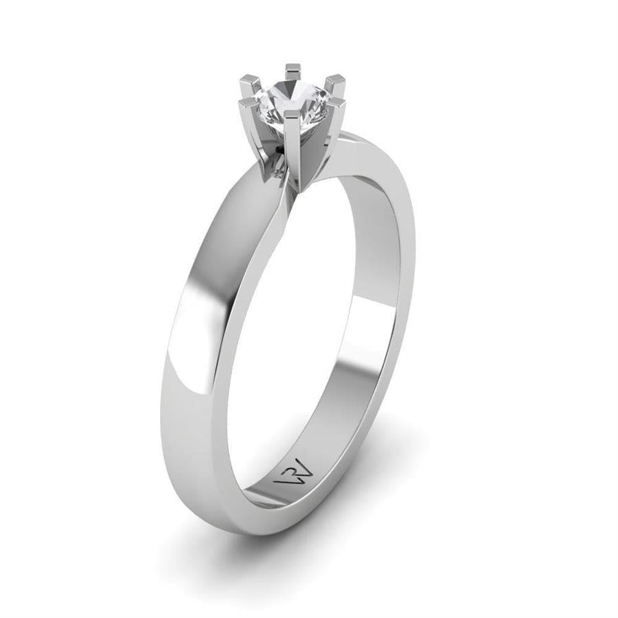 Solitaires Sublime Or Blanc Argent Diamant 0.25 ct