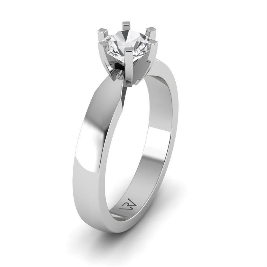Solitaires Sublime Or Blanc Argent Diamant 0.75 ct
