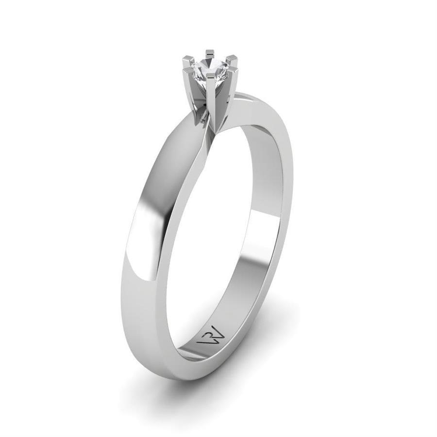Solitaires Sublime Or Blanc Argent Diamant 0.10 ct