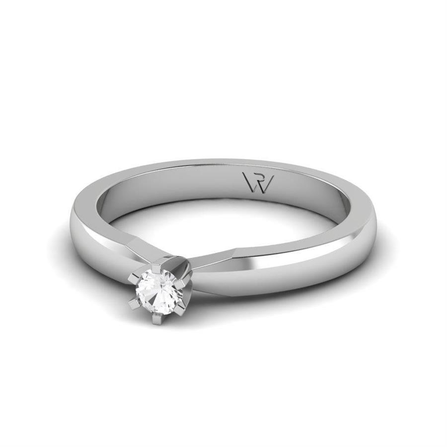 Solitaires Sublime Or Blanc Argent Diamant 0.10 ct