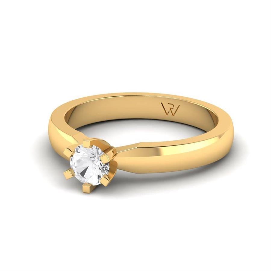 Solitaires Sublime Or Jaune Argent Diamant 0.33 ct