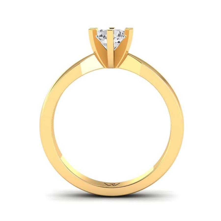 Solitaires Sublime Or Jaune Argent Diamant 0.60 ct