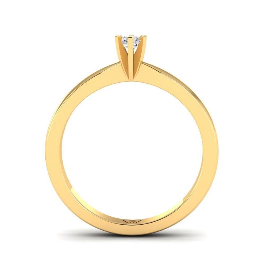 Solitaires Sublime Or Jaune Argent Diamant 0.10 ct