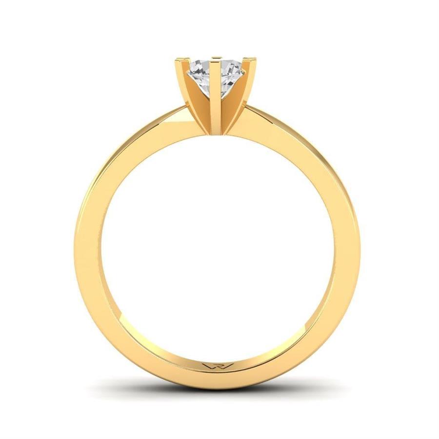 Solitaires Sublime Or Jaune Argent Diamant 0.50 ct
