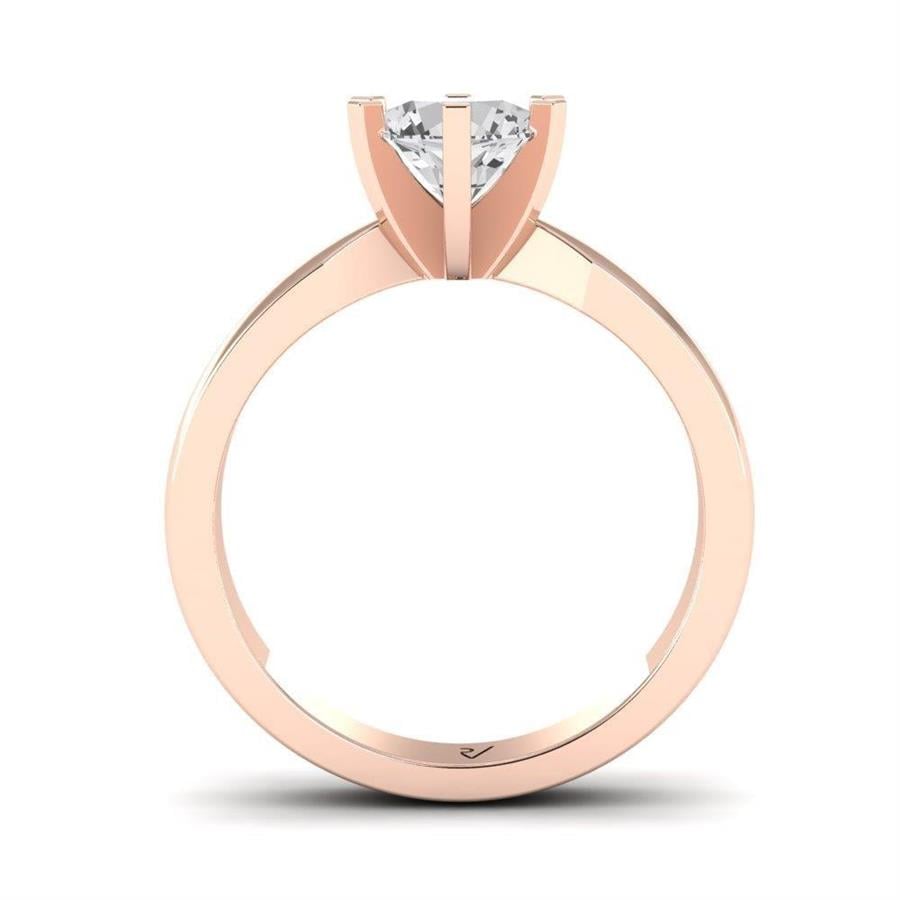 Solitaires Sublime Or Rose Argent Diamant 1 ct