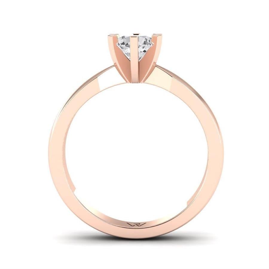 Solitaires Sublime Or Rose Argent Diamant 0.60 ct