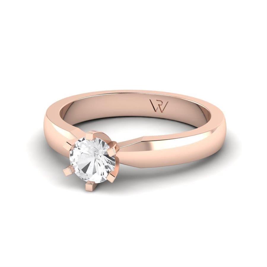Solitaires Sublime Or Rose Argent Diamant 0.50 ct