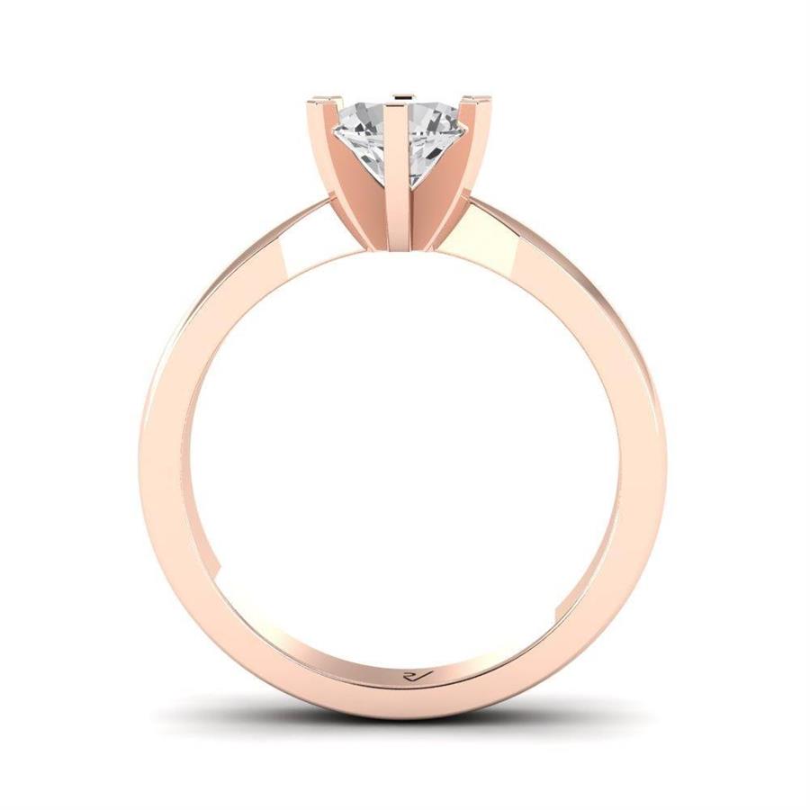 Solitaires Sublime Or Rose Argent Diamant 0.90 ct