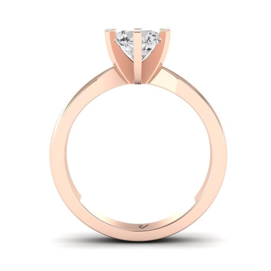 Solitaires Sublime Or Rose Diamant 2 ct