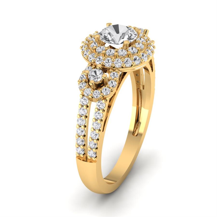 Solitaires Superbe Or Jaune Diamant 1.2 ct