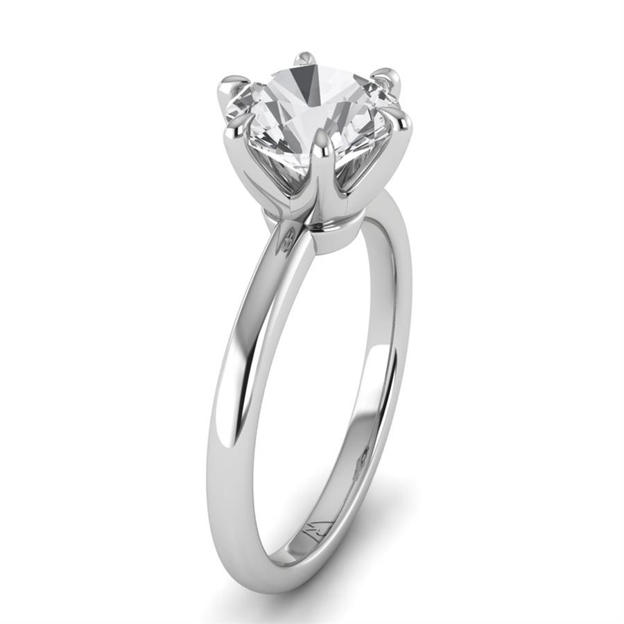 Solitaires Talara Or Blanc Diamant de Synthèse 2 ct