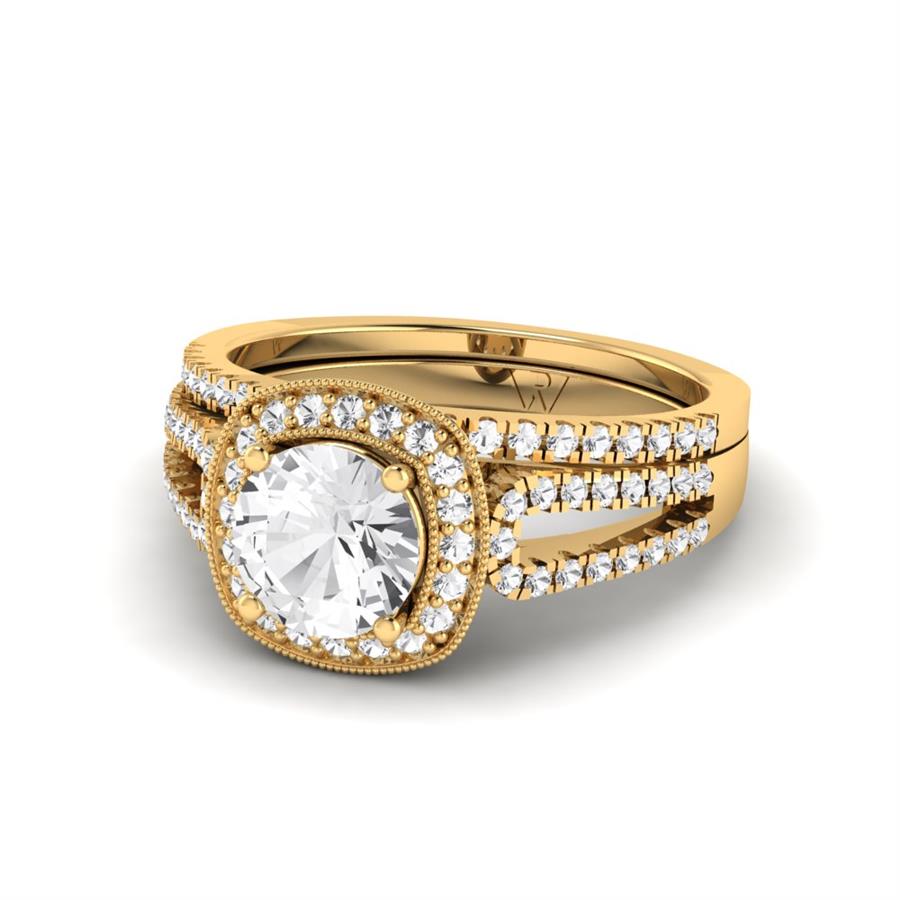 Solitaires Éternelle Or Jaune Oxyde de zirconium 1,25 ct