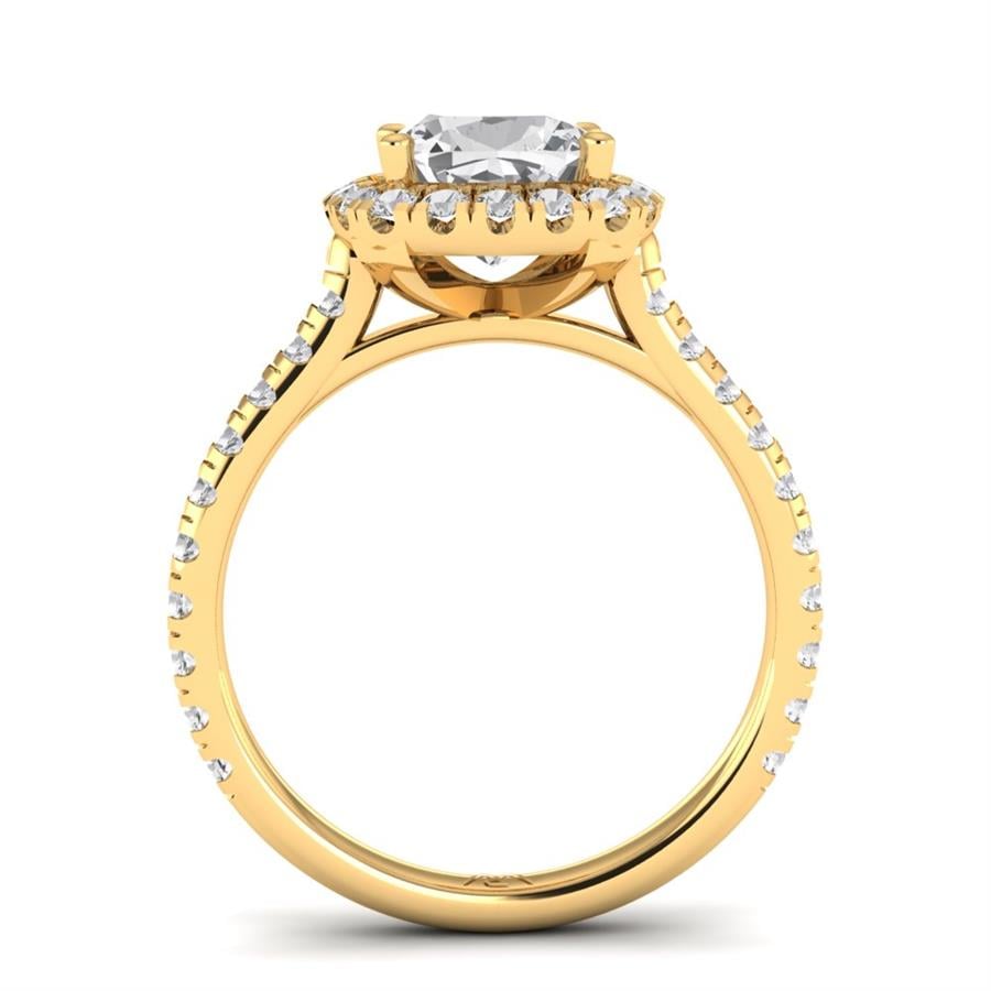 Solitaires Thalys Or Jaune Oxyde de zirconium 2.55 ct