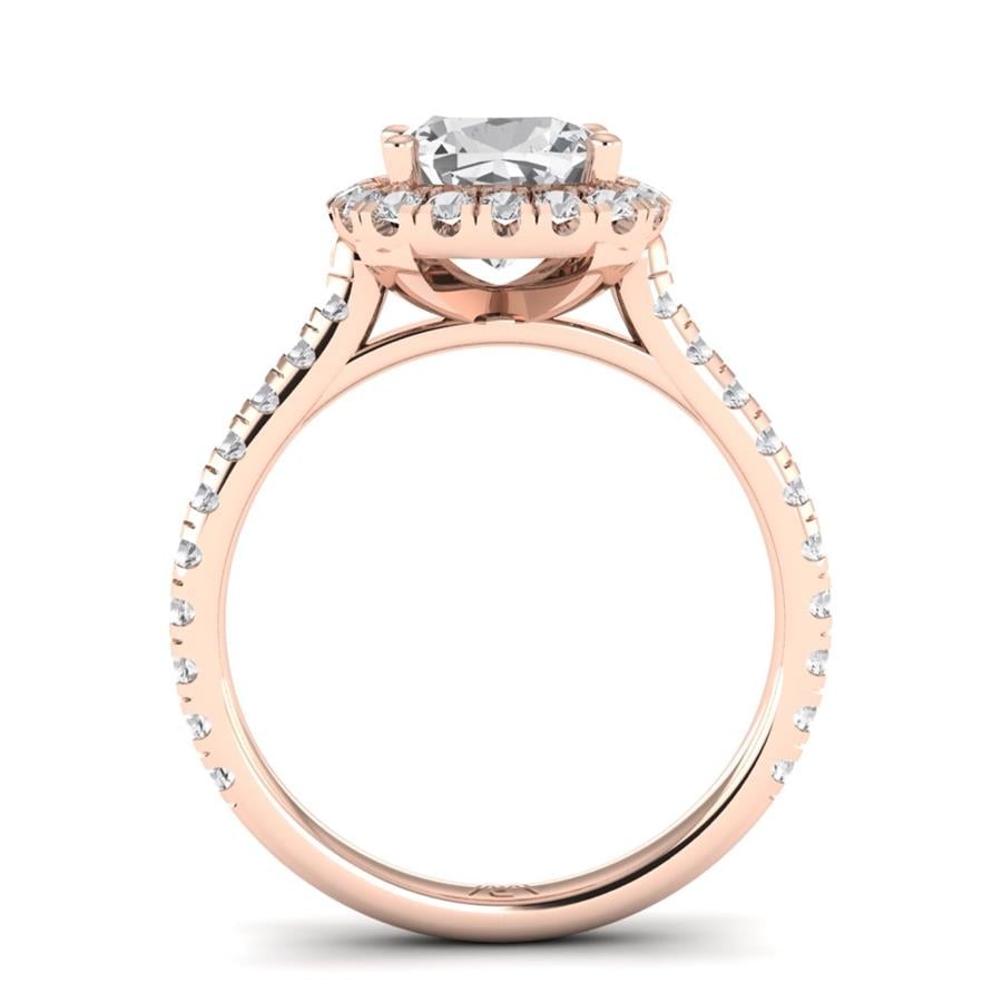 Solitaires Thalys Or Rose Diamant 2.55 ct