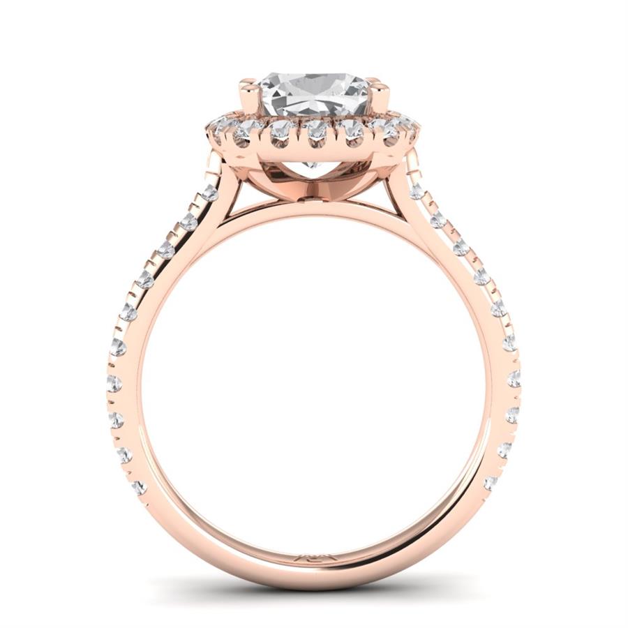 Solitaires Thalys Or Rose Oxyde de zirconium 2.55 ct