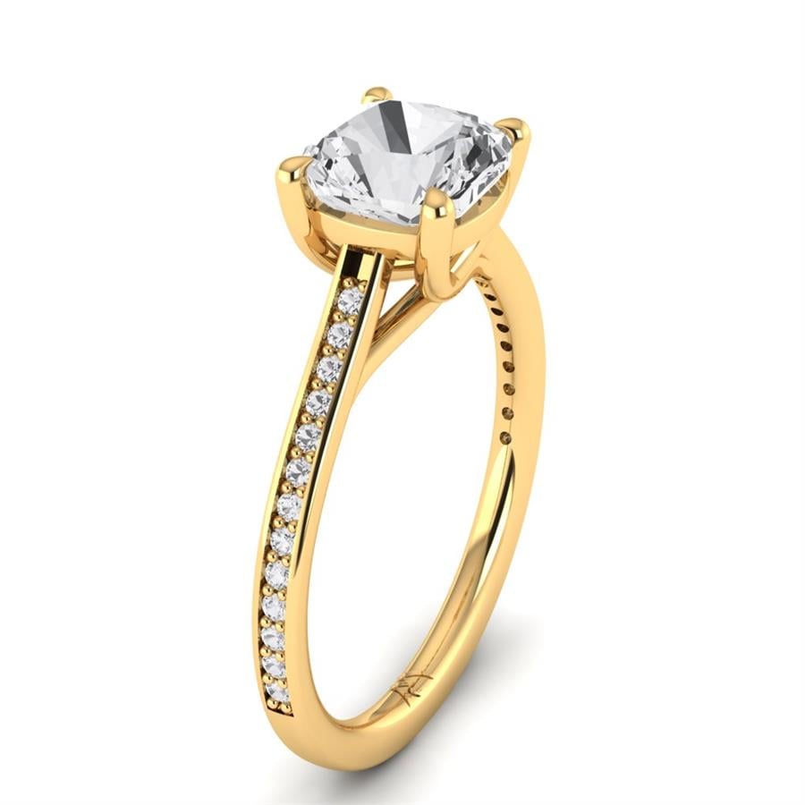 Solitaires Vanyra Or Jaune Oxyde de zirconium 2.15 ct