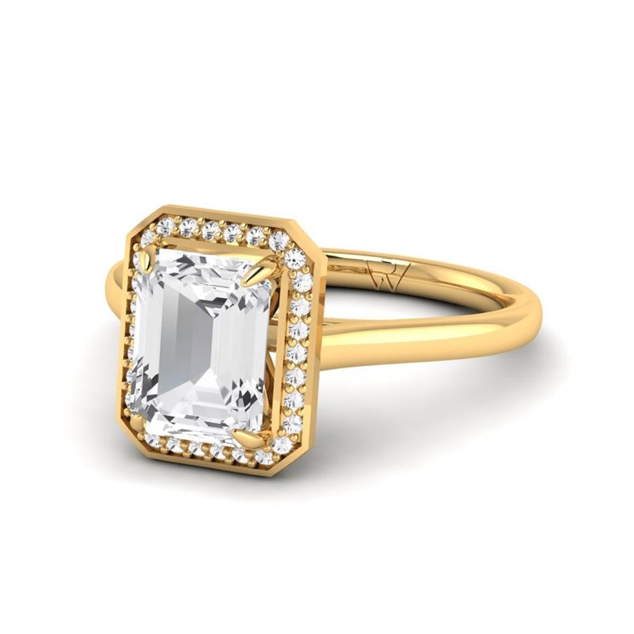 Solitaires Vélora Argent Plaqué Or Jaune Oxyde de zirconium 2.10 ct