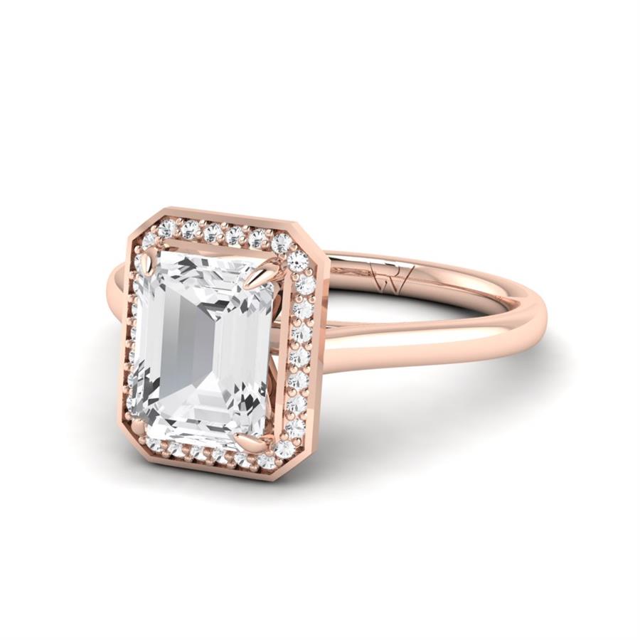 Solitaires Vélora Argent Plaqué Or Rose Oxyde de zirconium 2.10 ct