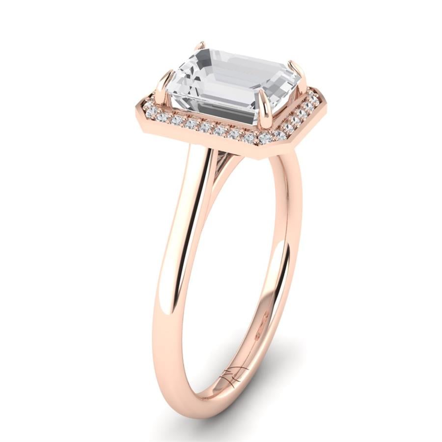Solitaires Vélora Or Rose Diamant 2.10 ct