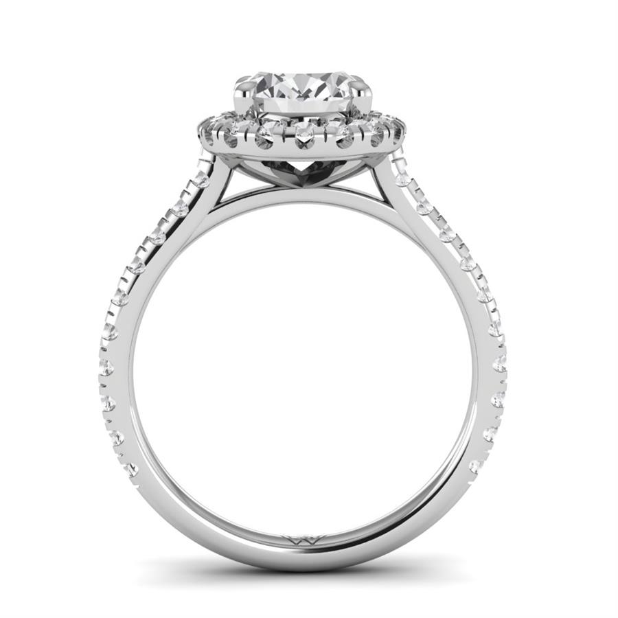 Solitaires Vélune Or Blanc Oxyde de zirconium 2.55 ct