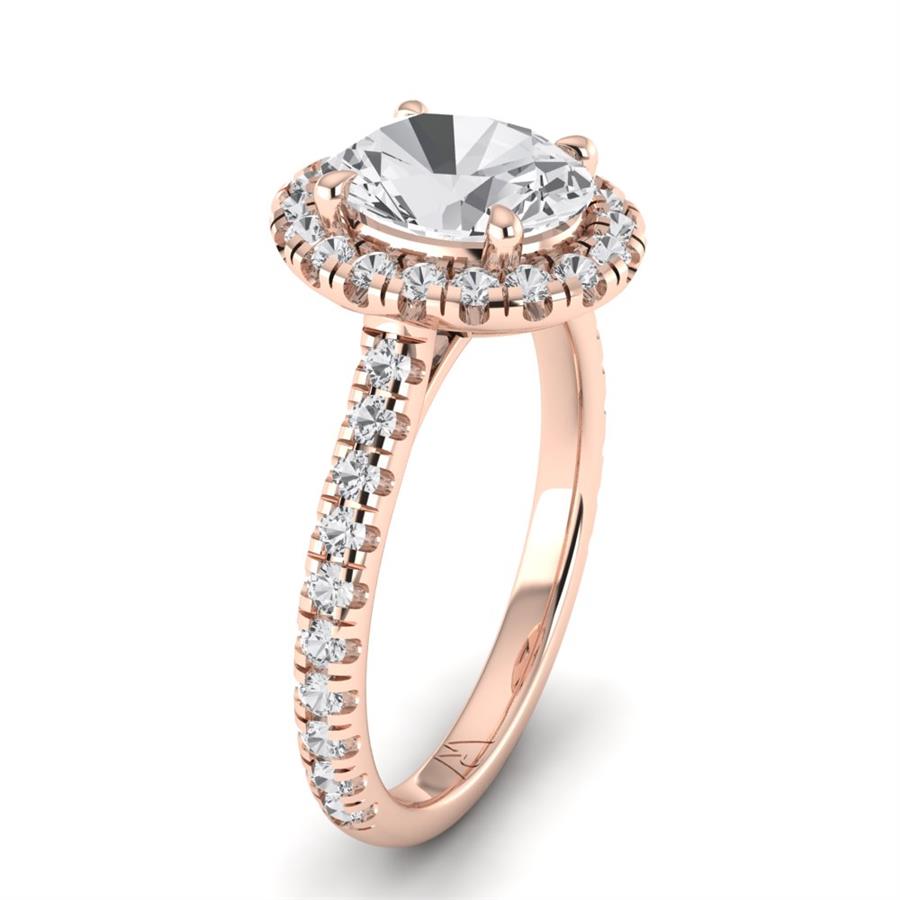 Solitaires Vélune Or Rose Diamant 2.55 ct