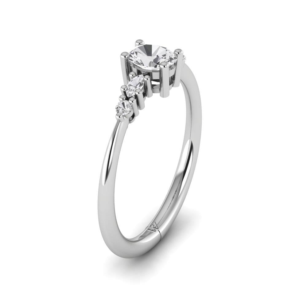 Solitaires Véralys Or Blanc Diamant 0.33 ct