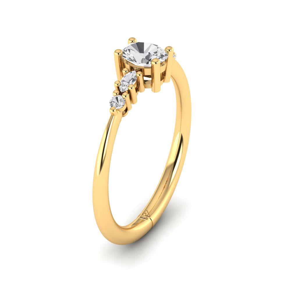 Solitaires Véralys Or Jaune Diamant 0.33 ct