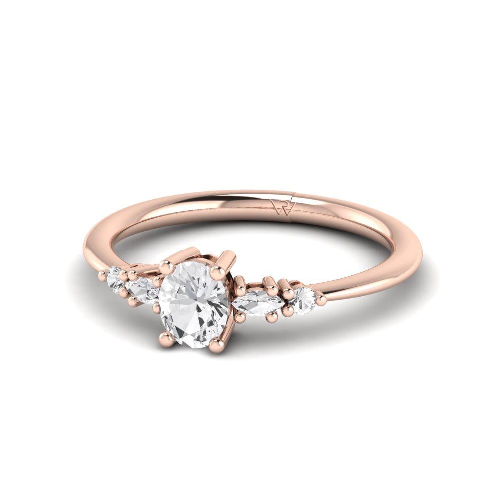 Solitaires Véralys Or Rose Diamant 0.33 ct
