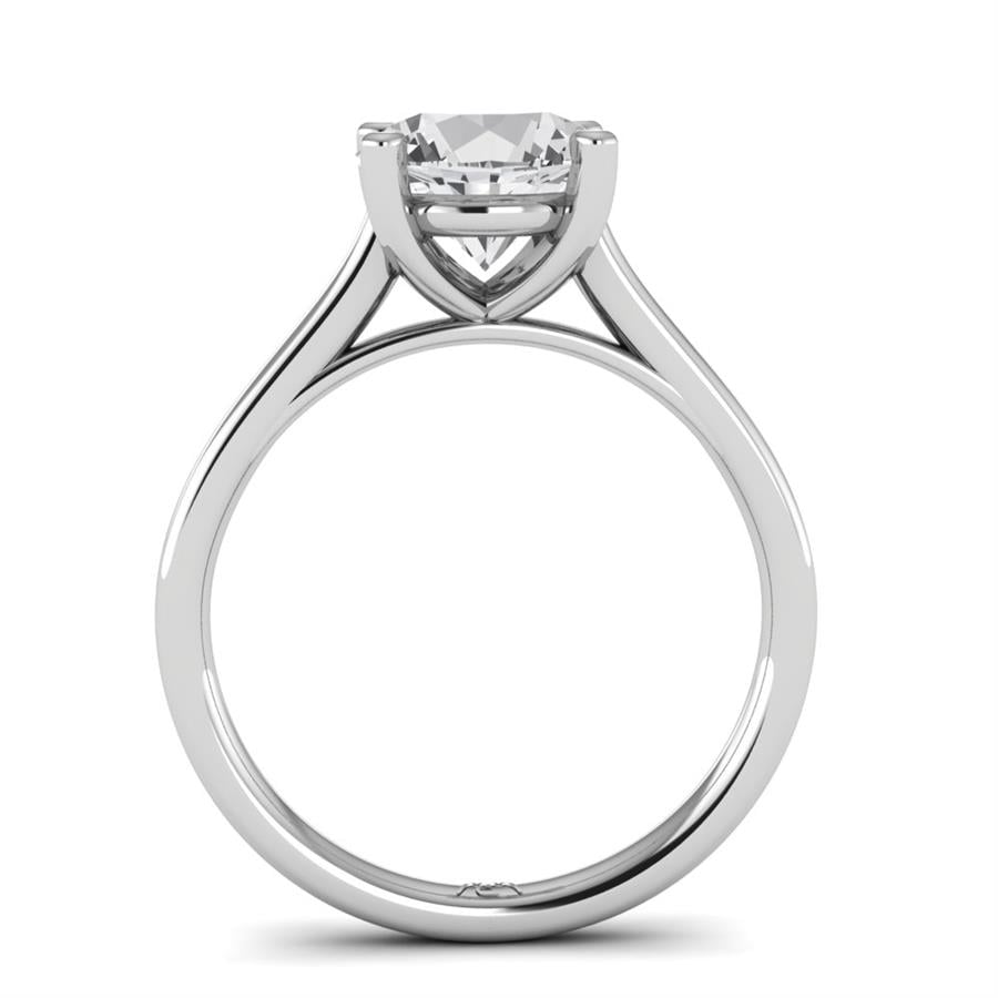 Solitaires Vérona Or Blanc Oxyde de zirconium 2 ct