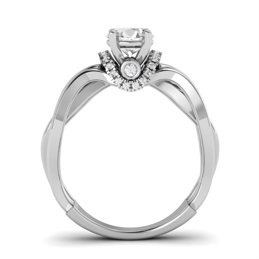 Soltaires Tessa Argent Rhodié Blanc Diamant 0.80 ct