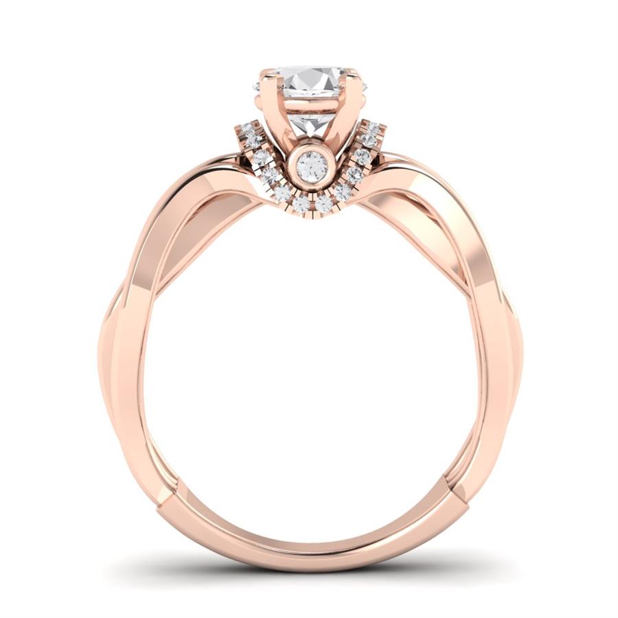 Soltaires Tessa Or Rose Diamant 0.80 ct