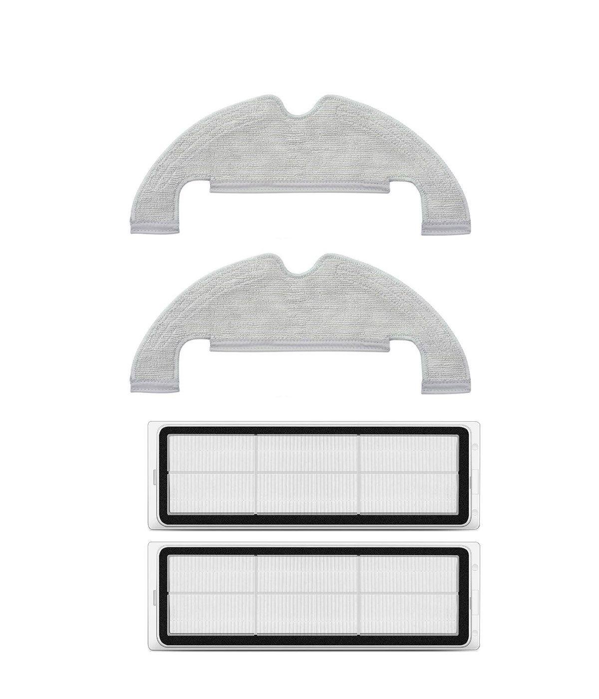 Dreame Bot D10 Plus Uyumlu Yedek Mop ve Hepa Filtre-4 Parça