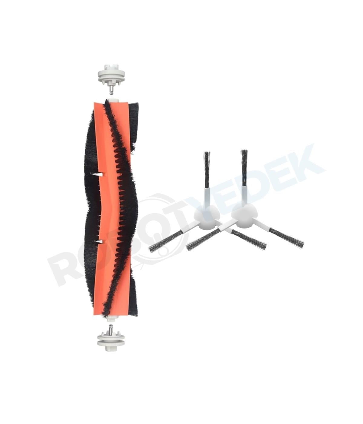 Dreame D10 Plus Gen 2 (RLL42SDA) Uyumlu Yedek Ana Fırça ve Yan Fırça-3 Parça