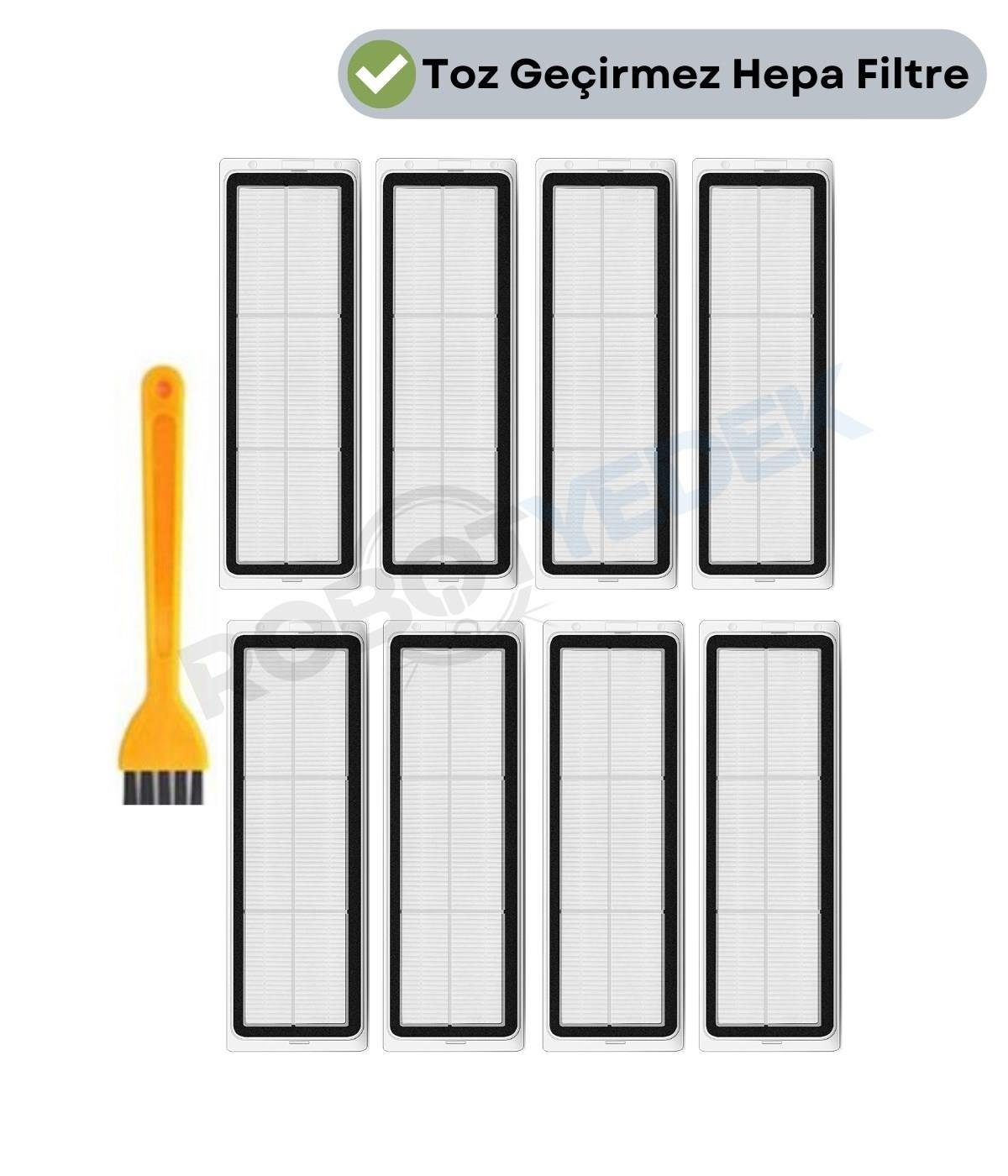 Dreame D10S Plus (RLS6AD) Uyumlu Yedek Hepa Filtre ve Temizleme Fırçası-9 Parça