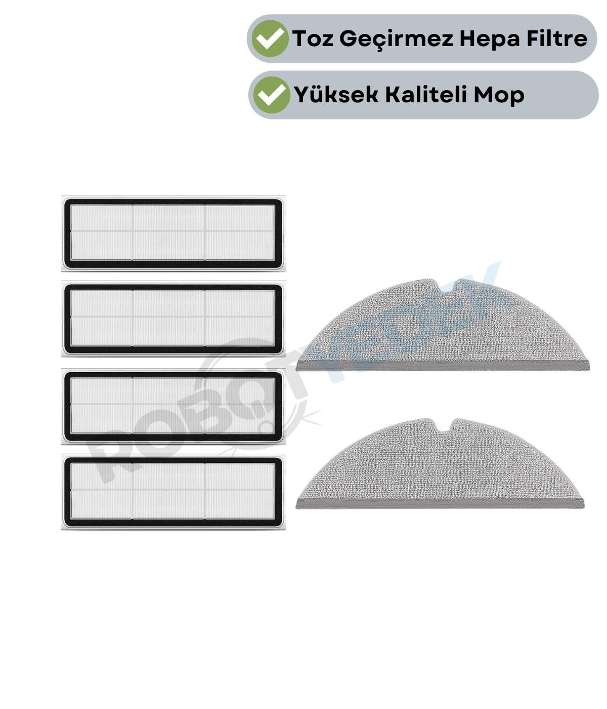 Dreame D20 (ULTRA DEĞİL) RLD35GA Hepa Filtre ve Mop-6 Parça